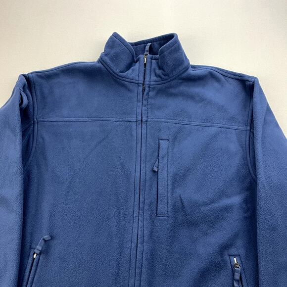 Duluth Shoreman Fleece Jacket Mens Large Blue Windproof Workwear Utility Outdoor - Picture 2 of 10